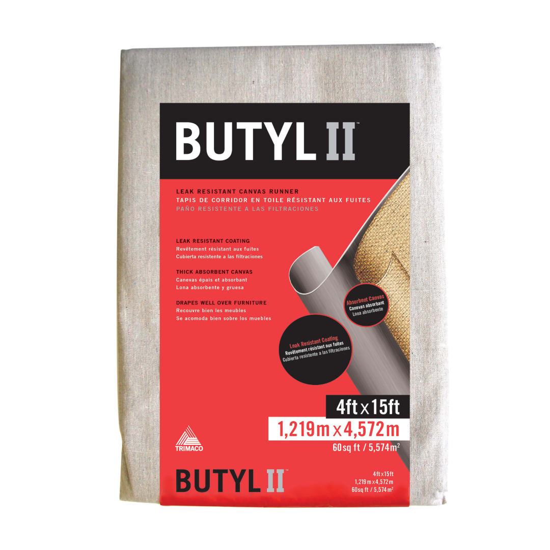 Trimaco Butyl II® Drop Cloth, 4'x15'
