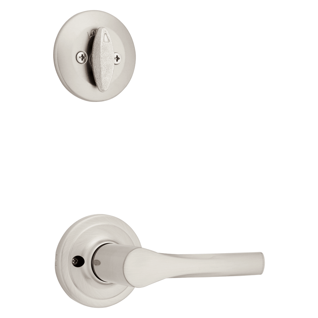 966 Single Cylinder Interior Pack w/ Henley Lever for 800 Series Handlesets in Satin Nickel
