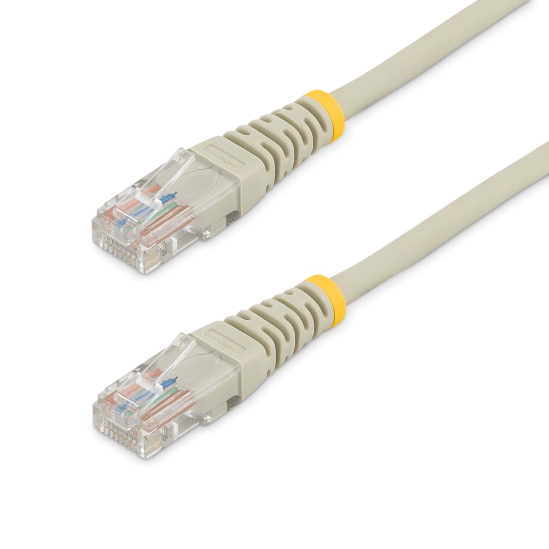 15ft Gray Molded Cat5e UTP Patch Cable