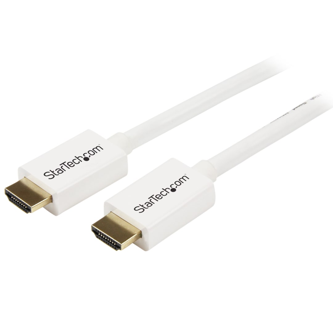 2 Meter White CL3 HDMI Cable M/M