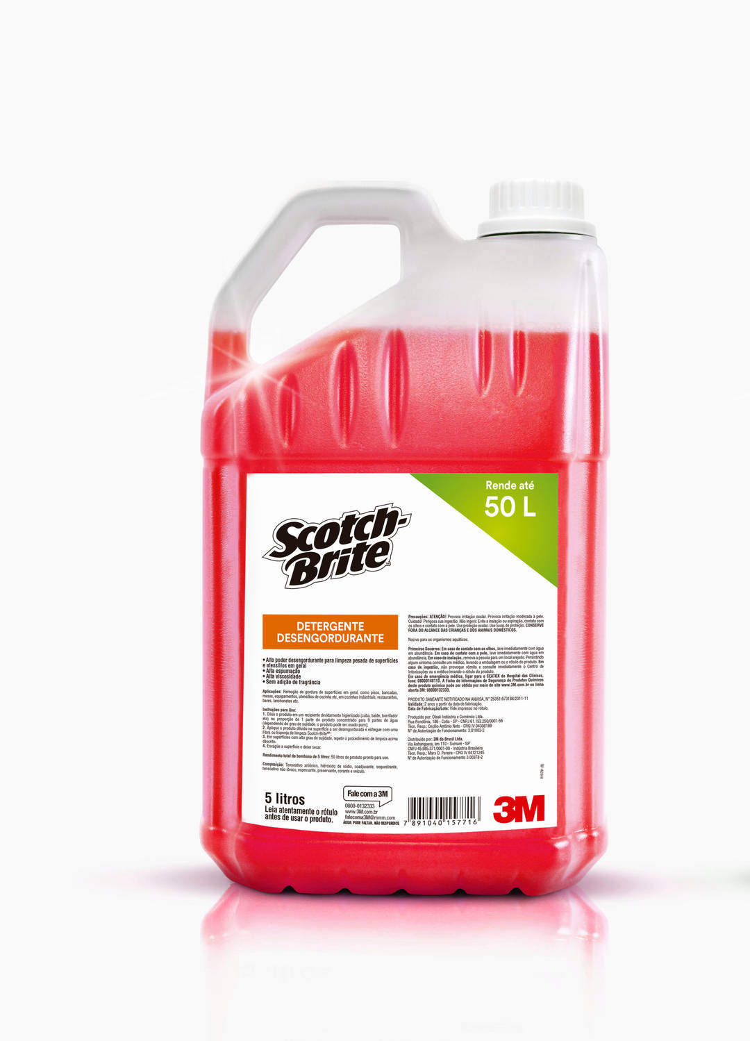 Detergente Desengordurante Scotch-Brite™ para Limpeza Profissional, 4/Caixa