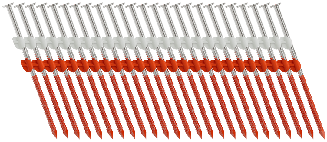 Simpson Strong-Tie S11A325CNB 20°–22° Plastic Strip, Full Round Head, Ring-Shank Nail — 3-1/4 in. x 0.120 in. Type 304 (4000-Qty)
