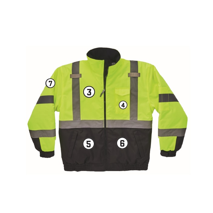 GloWear 8377 Hi-Vis Winter Bomber Jacket - Type R, Class 3