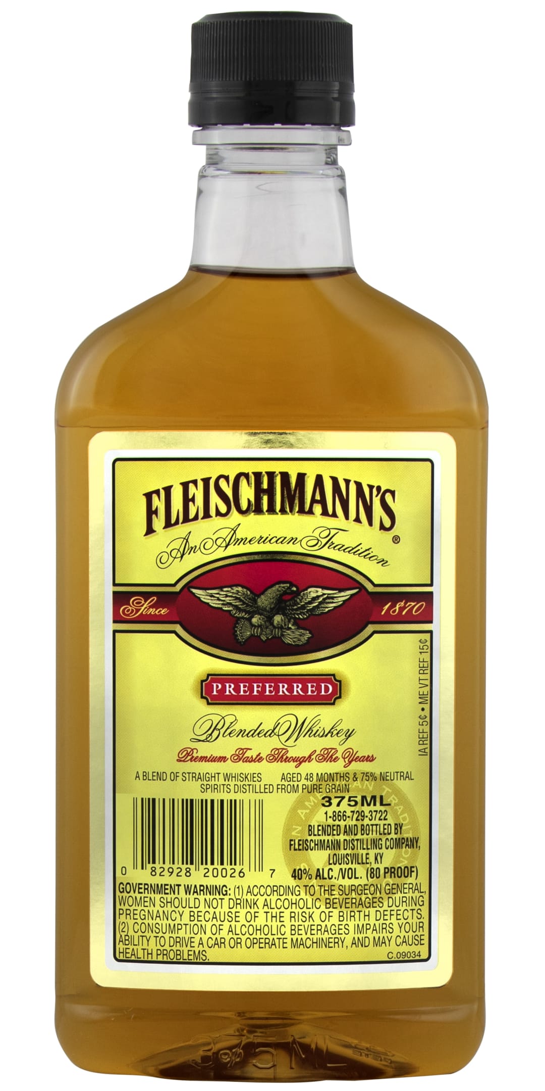 Fleischmann's Preferred Blend Whiskey 375ml 80 Proof