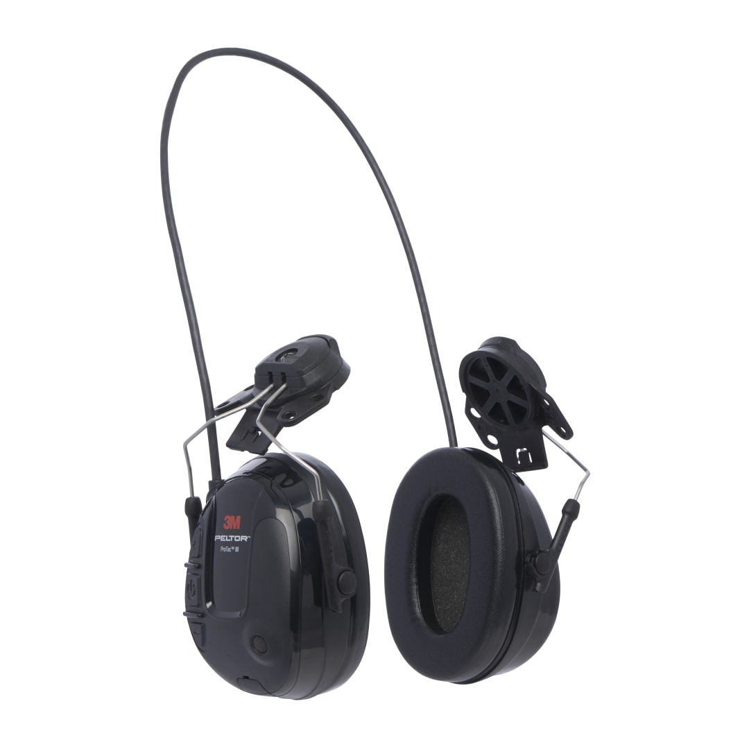 3M™ PELTOR™ ProTac™ III Kulaklık, 25 dB, İnce Gövdeli, Siyah, Barete Takılabilir, MT13H220P3E