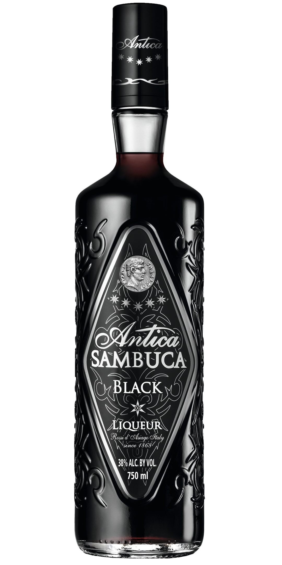 Antica Black Sambuca Liqueur 750ml 76 Proof