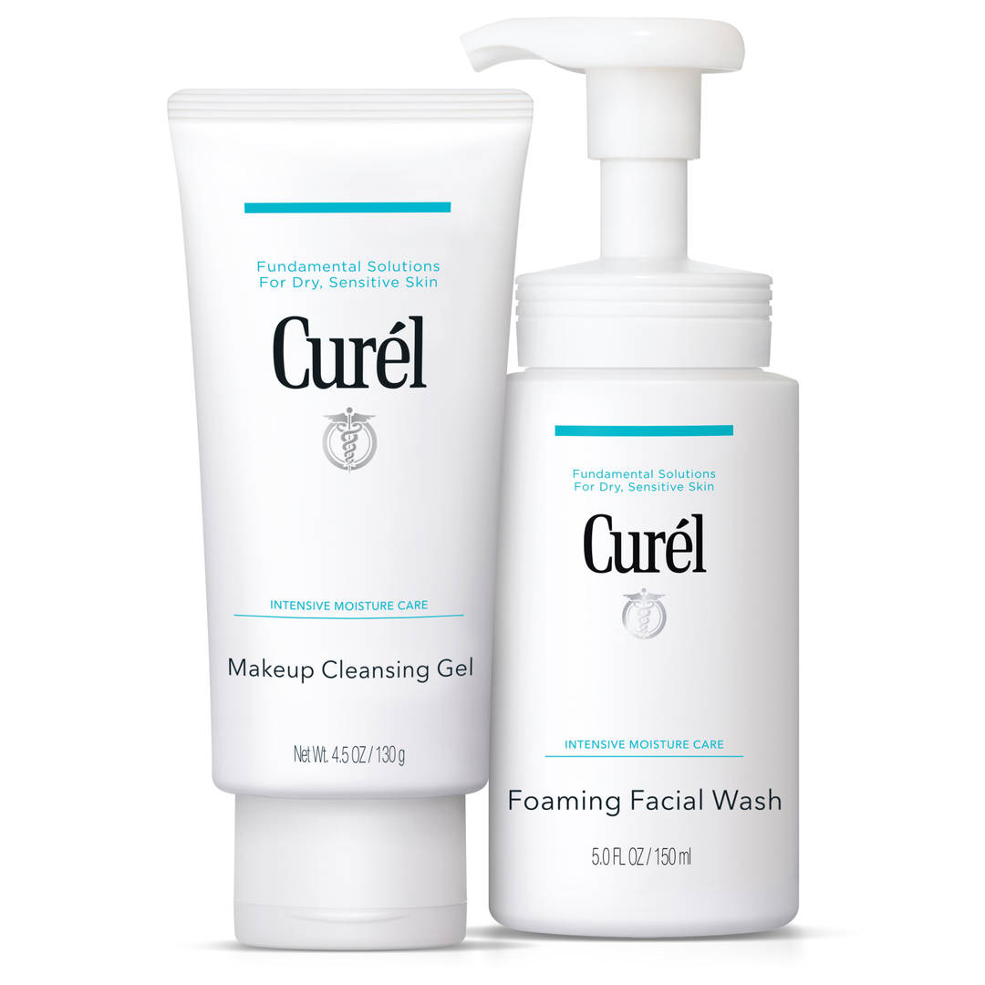 Curel Makeup Cleansing Gel And Face Wash Bundle