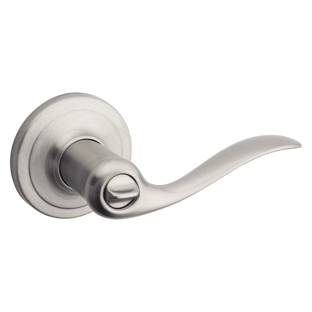 Toluca Entry Lever featuring SmartKey Security™ in Satin Nickel