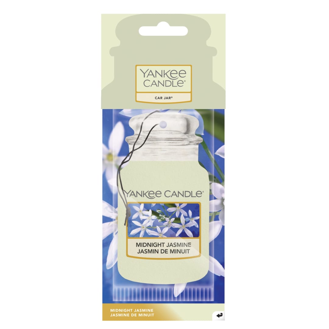 Yankee Candle® Car Jar Scented Air Freshener | Midnight Jasmine | Lasts up to 4 Weeks