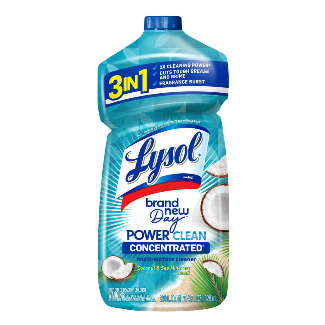 LYSOL® Multi-Surface Cleaner 2X Concentrated - Pourable Brand New Day™ Coconut & Sea Minerals 9/28 oz.