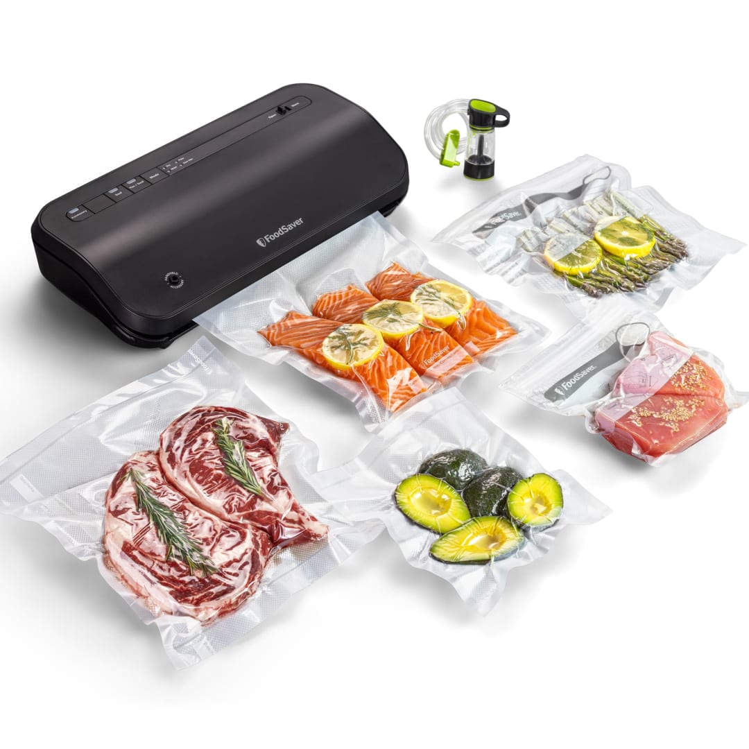 FoodSaver® Preserve Vacuum Sealer, Special Value 15-Piece Starter Kit with Vacuum Seal Bags and Rolls