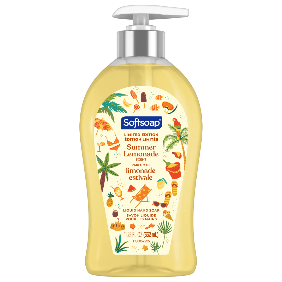 Softsoap Limited Edition Liquid Hand Soap, Summer Lemonade Scent, 11.25 oz Pump Bottle