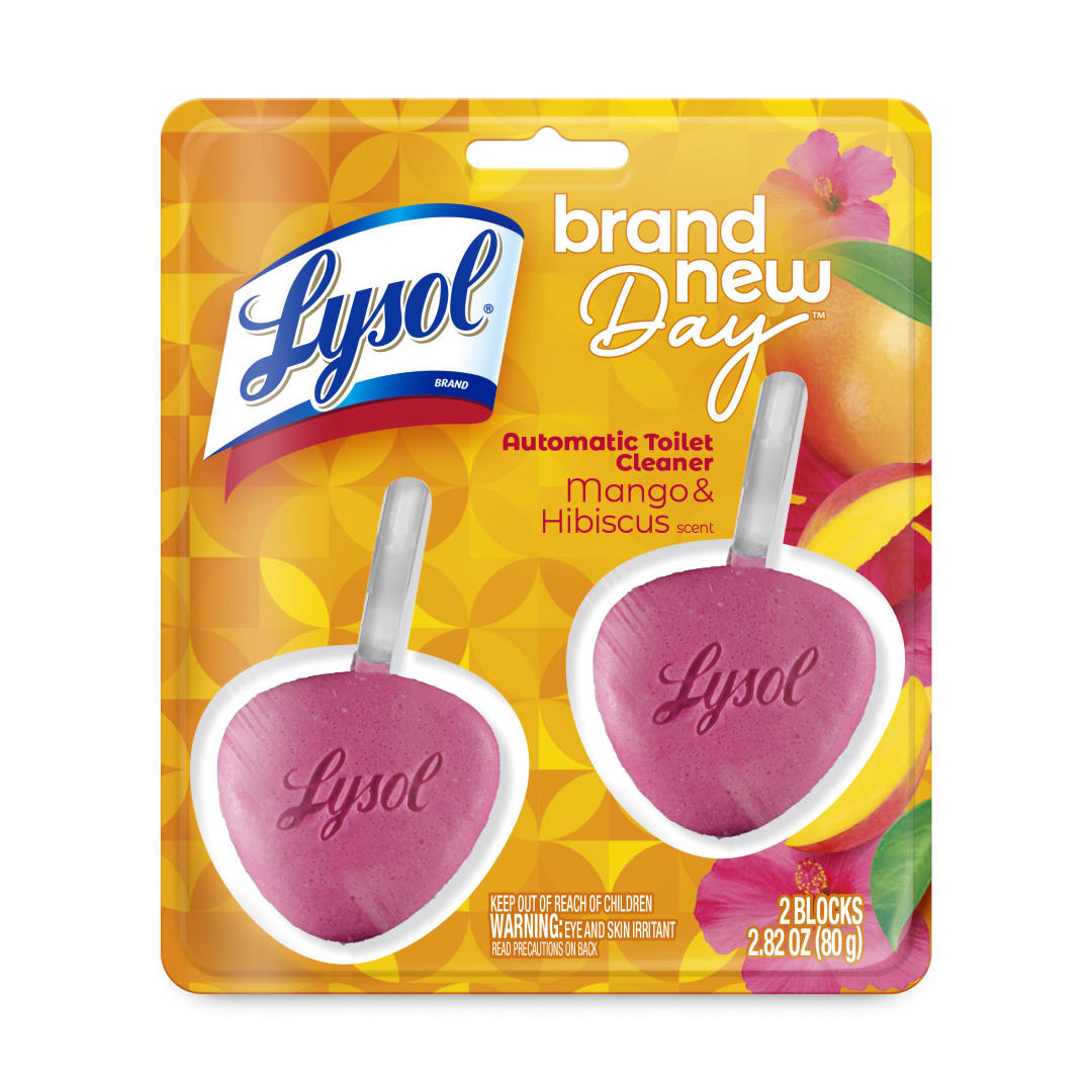 LYSOL® Automatic Toilet Bowl Cleaner - Brand New Day™ Mango & Hibiscus 4/2 ct.