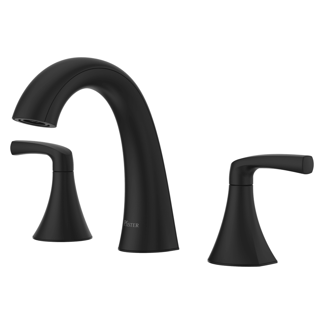 Rancho 2-Handle 8" Widespread Bathroom Faucet in Matte Black
