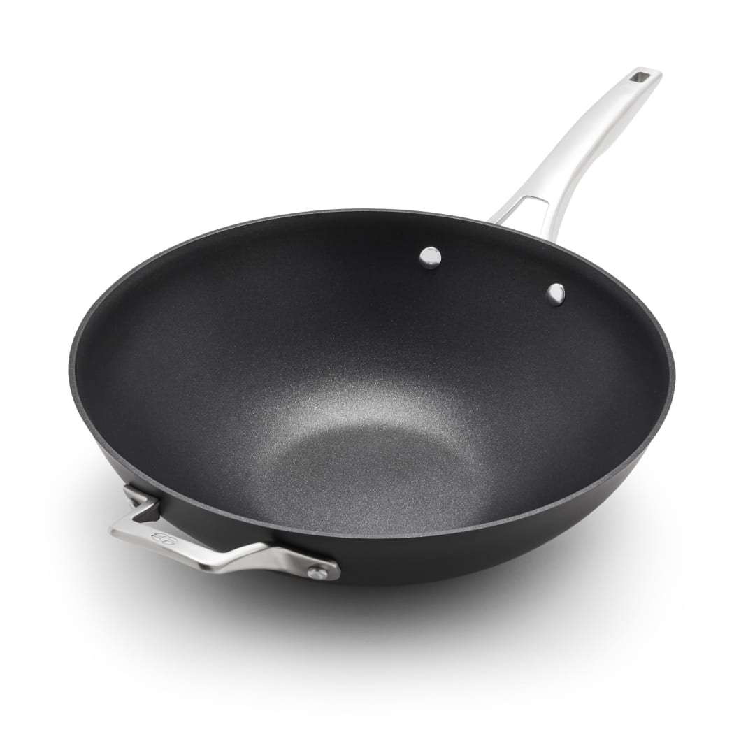 Calphalon® Premier™ Hard-Anodized Nonstick 13-Inch Flat Wok