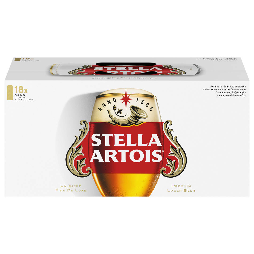 Stella Artois 18 - 12 Oz Cans