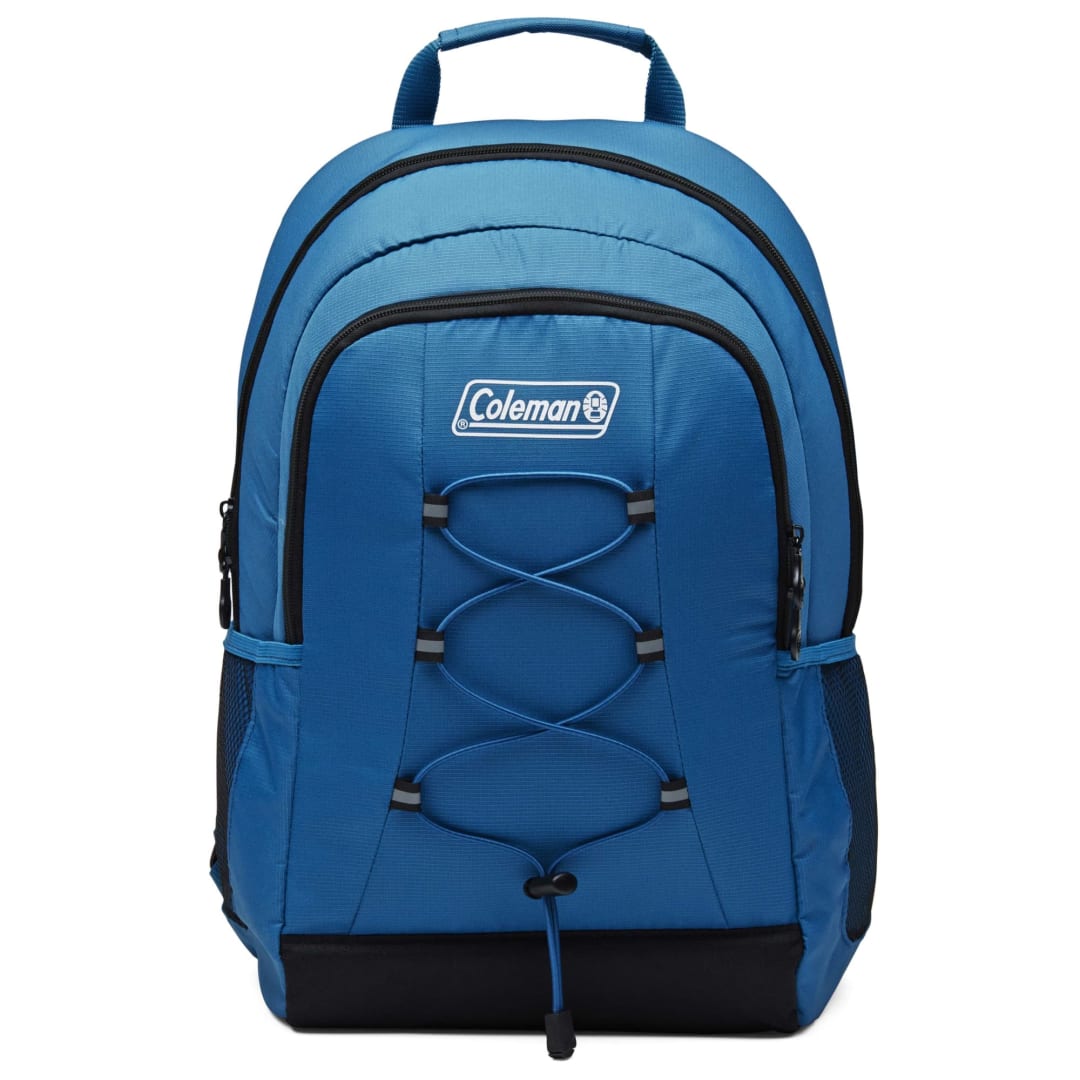 Coleman Chiller Insulated Backpack Cooler, Leakproof 28-Can Backpack Cooler with 12+ Hour Ice Retention, Made with Recycled Materials, Great for Beach, Camping, Hiking, Tailgates, Groceries, & More