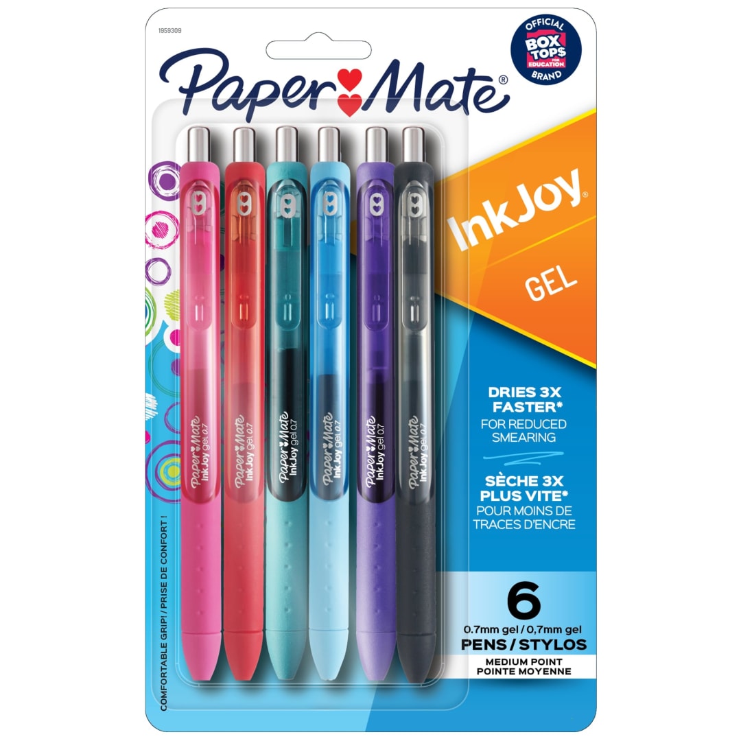 PM INKJOY GEL 0.7 6CT F-ASST REPACK