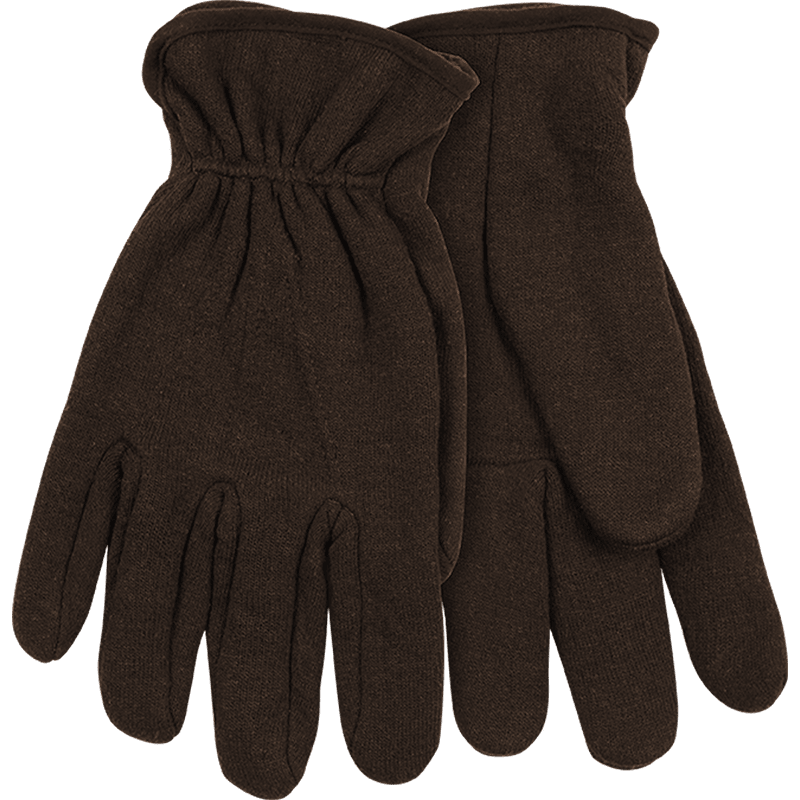 Lined 9 oz Brown Jersey