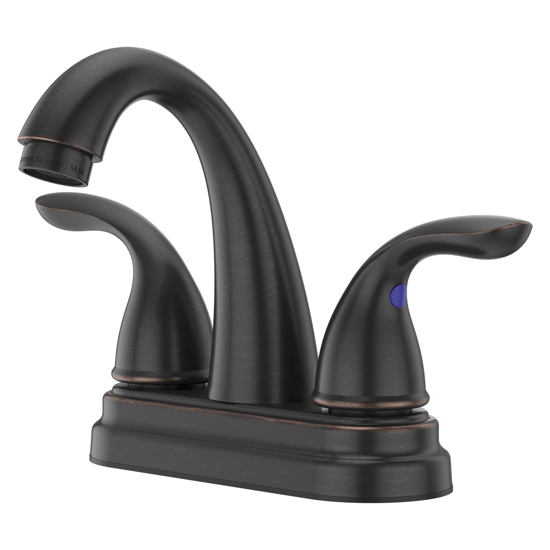 Pfirst Series 2-Handle 4" Centerset Bathroom Faucet in Tuscan Bronze
