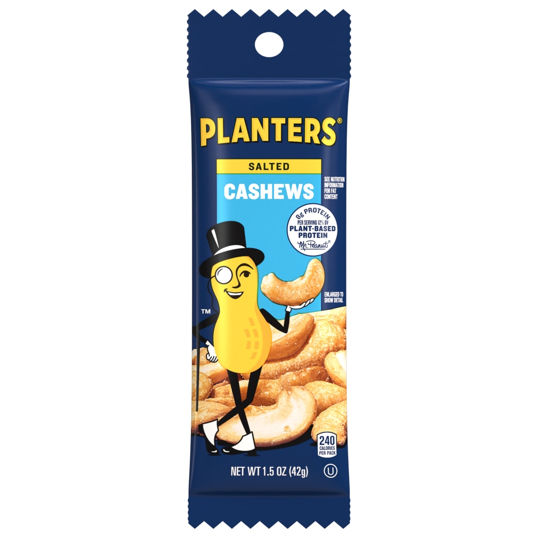 PLANTERS Cashews Salted Tube