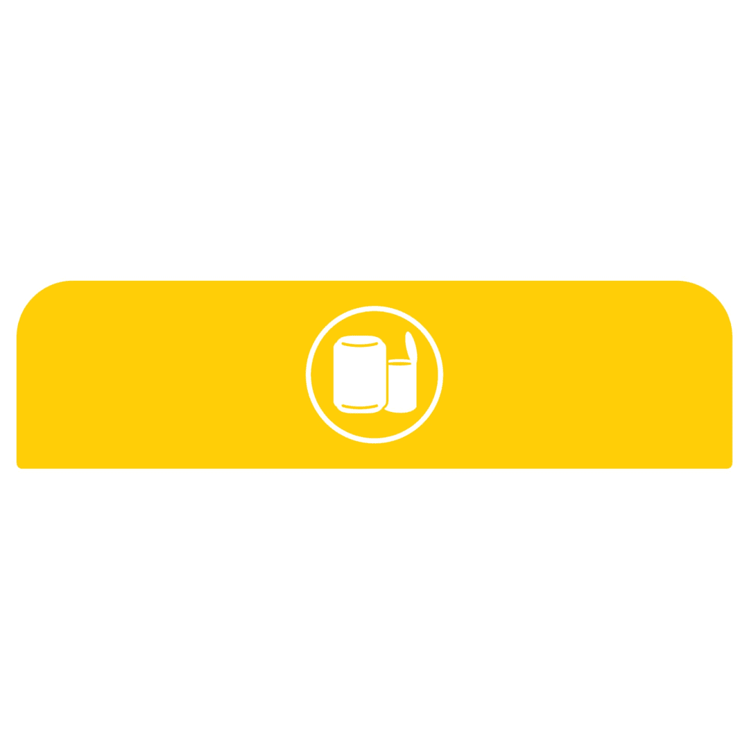 Configure™ Cans 33 Gal Yellow Sign