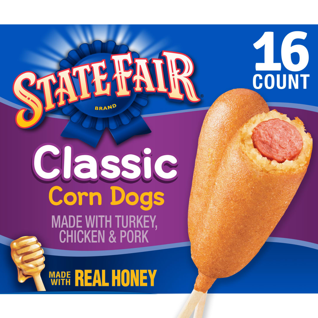 State Fair Fully Cooked Classic Corn Dogs, Frozen, 16 Count