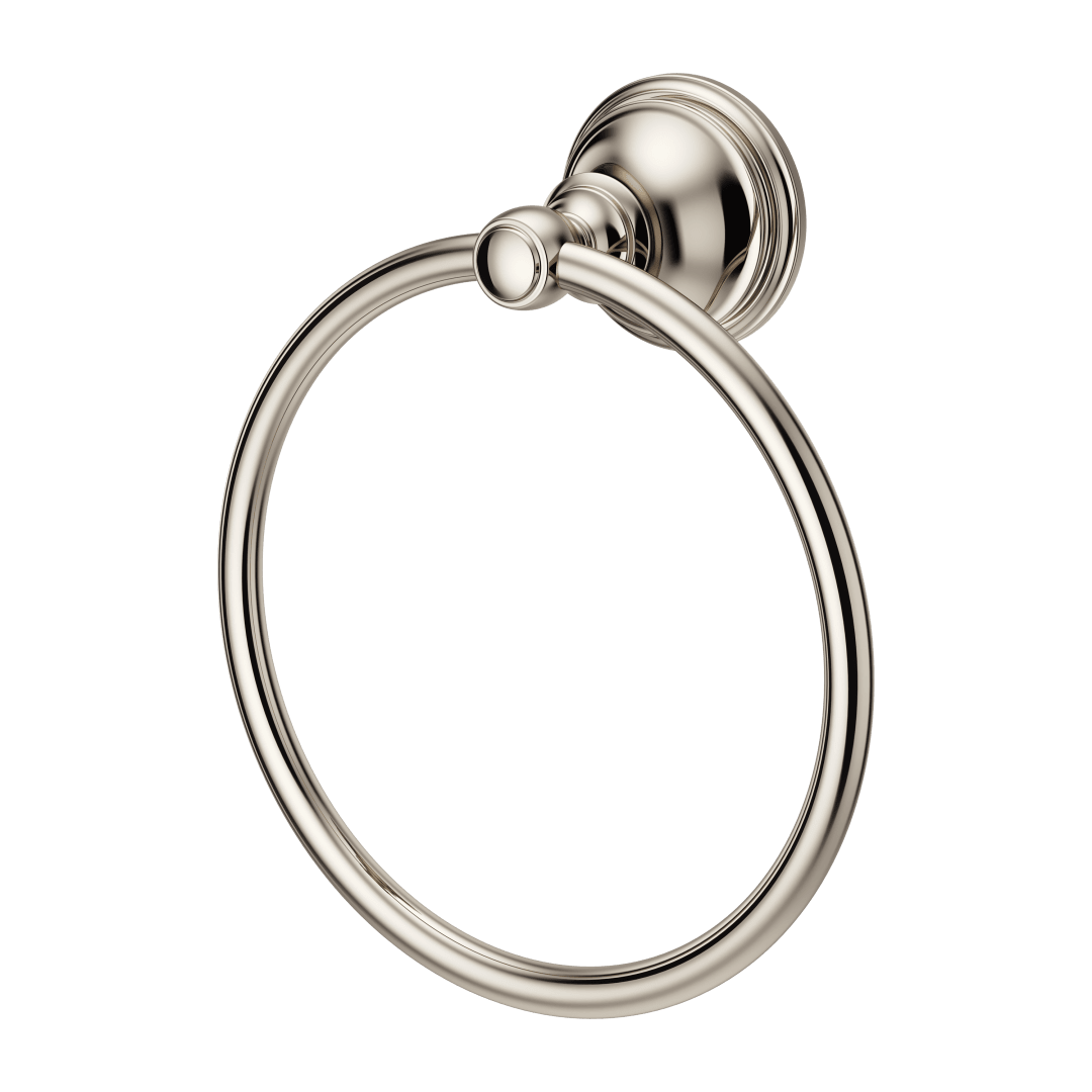 Tisbury Towel Ring in Polished Nickel