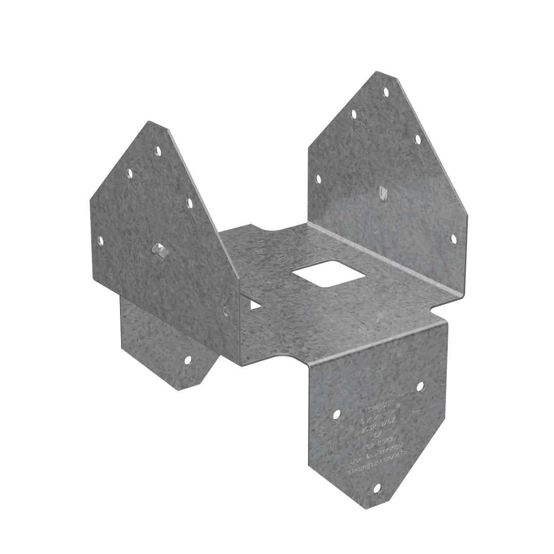 Simpson Strong-Tie BCS2-3/6 BCS Galvanized Post Cap for Triple 2x Beam, 6x Post