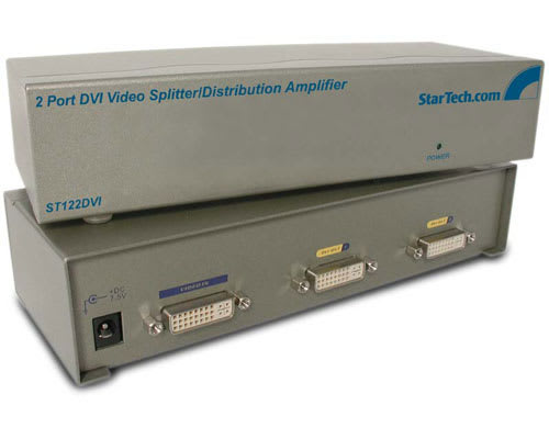 2 Port DVI Video Splitter