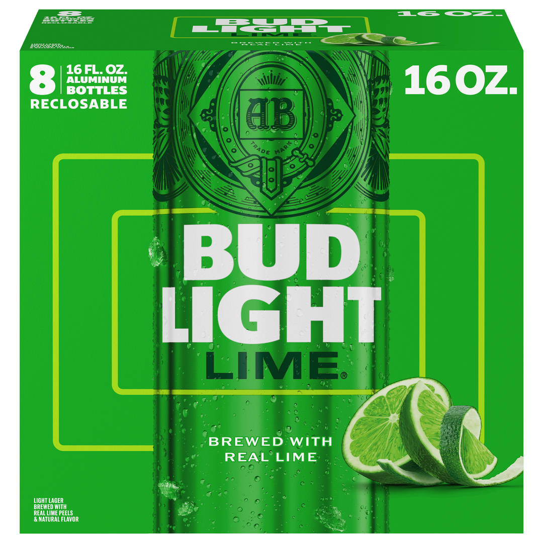 Bud Light Lime 8x16 oz Recloseable Aluminum Bottle CARRIER