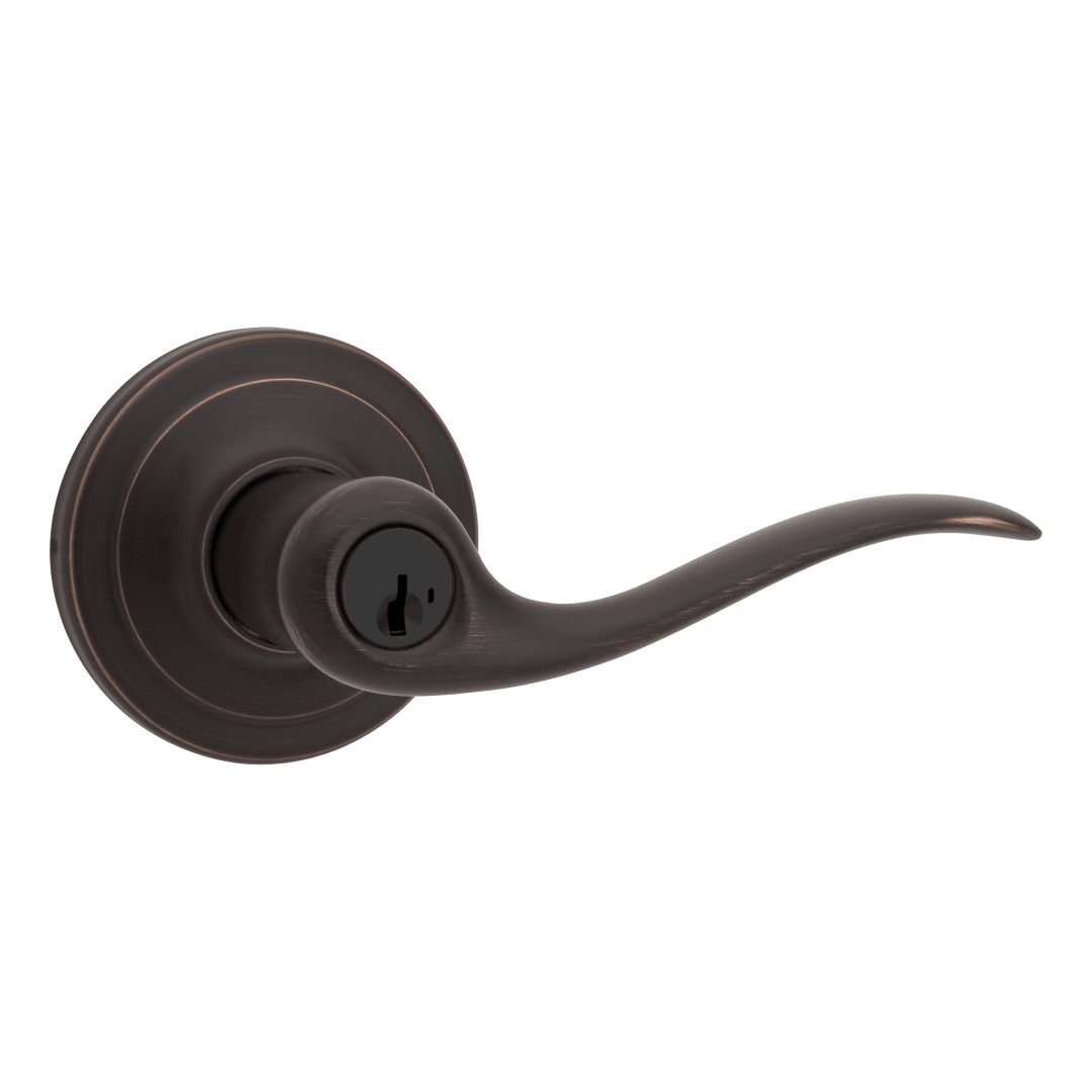 Tustin Keyed Entry Lever in Venetian Bronze