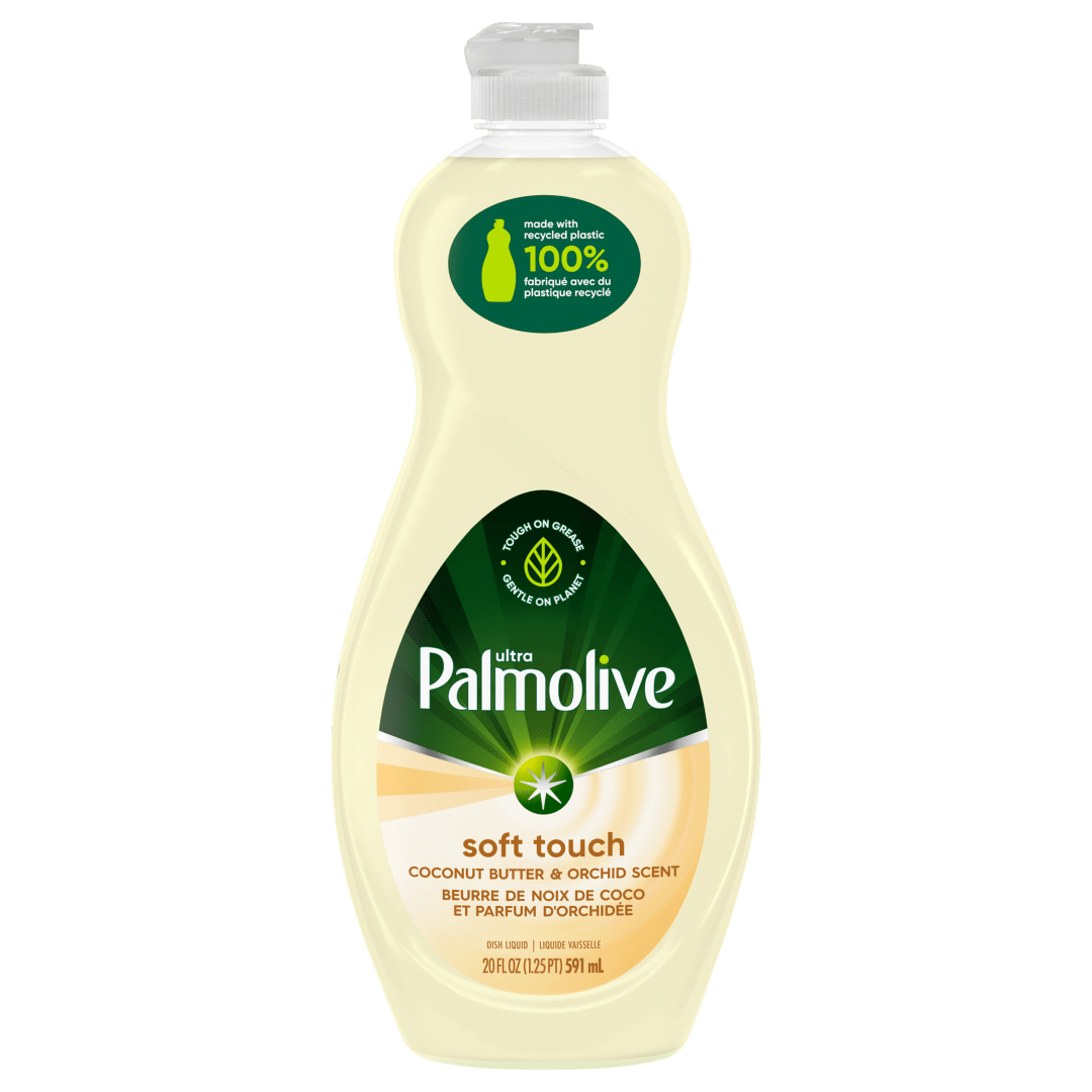 Palmolive Ultra Strength Liquid Dish Soap, Improved Formula, Tough on Grease, Odor-Fighting Technology, Coconut Butter & Orchid Scent, 20 fl oz
