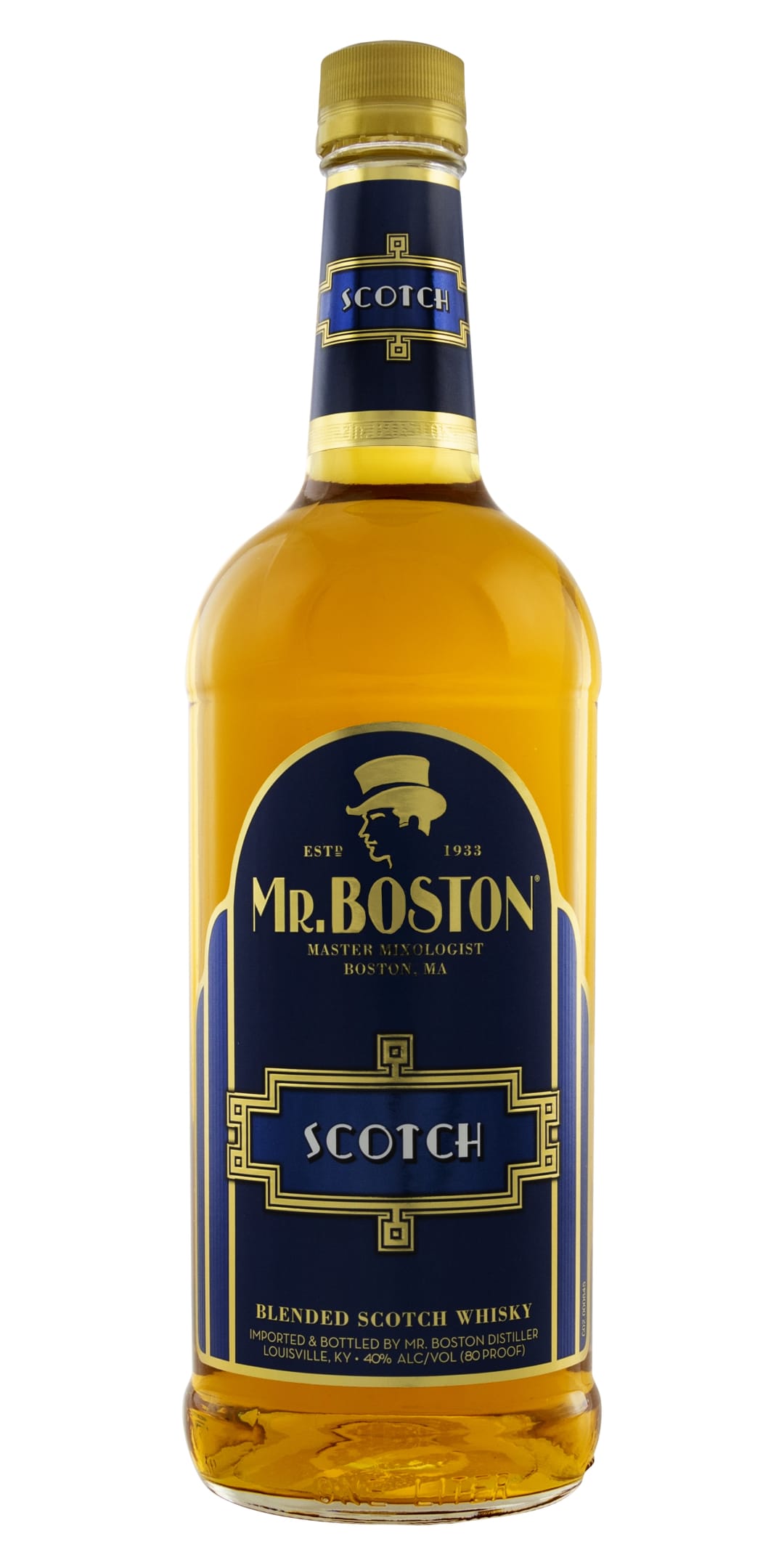 Mr. Boston Blended Scotch Whisky 1l 80 Proof