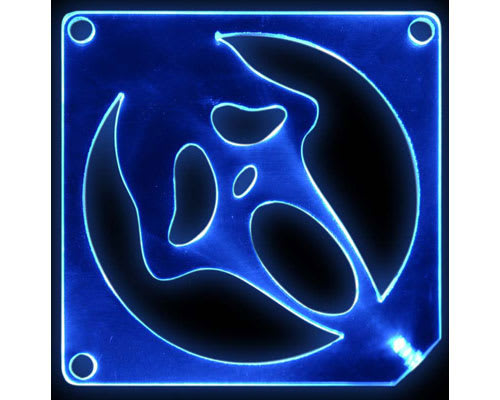 Blue 8cm Scary Movie LED Fan Guard