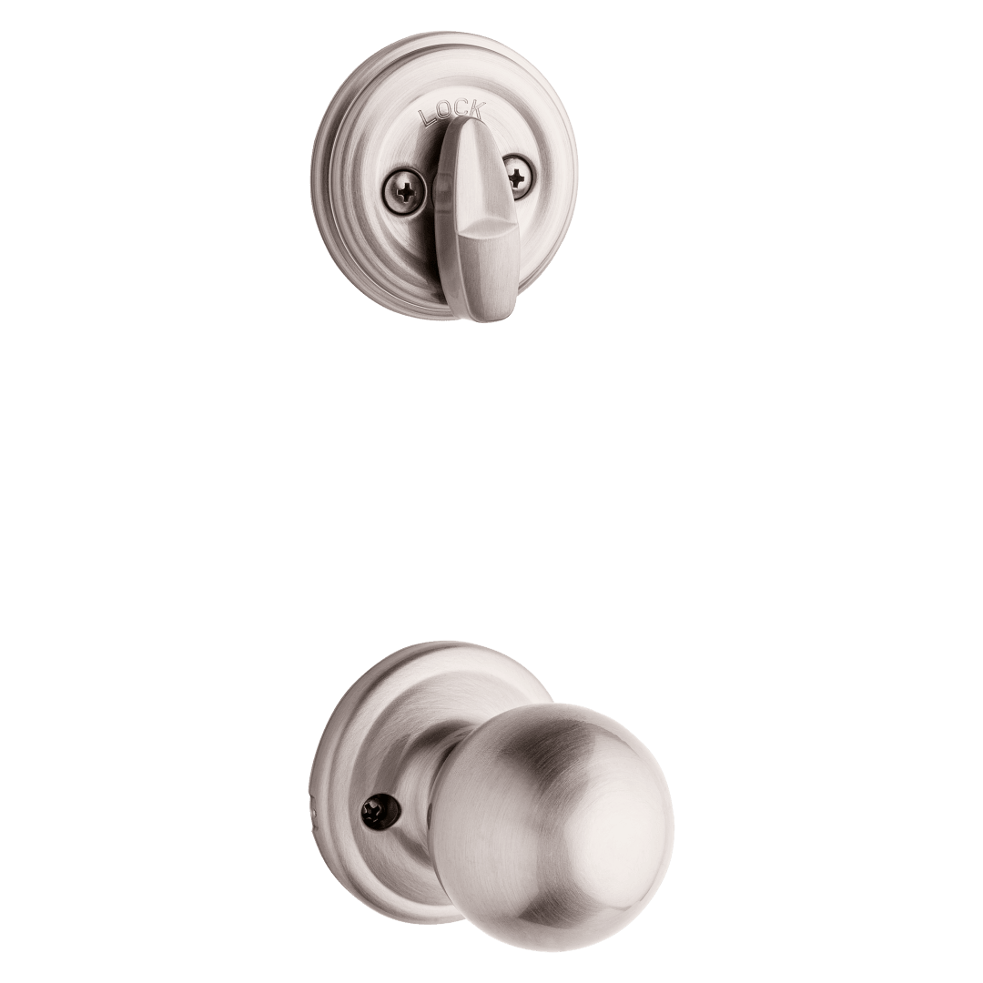 966 Single Cylinder Interior Pack w/Circa Knob for Signature Series Handlesets in Satin Nickel