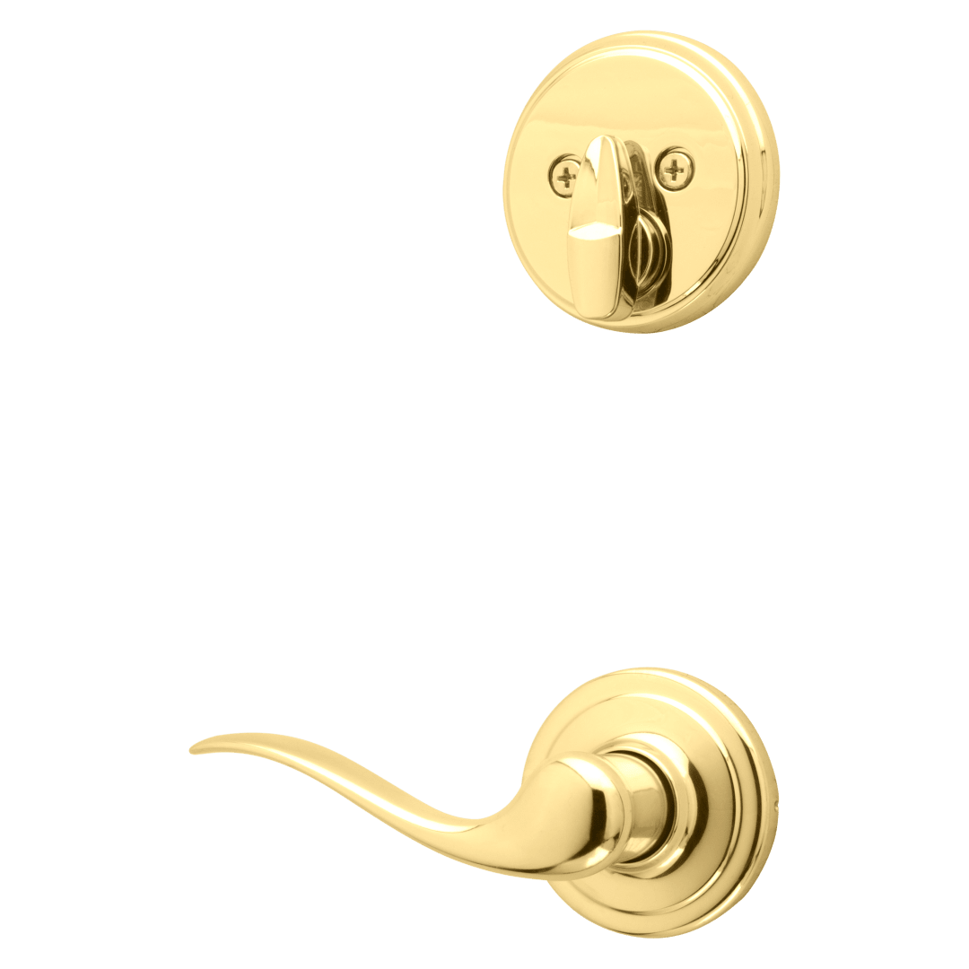 Tustin Interior Pack with Interior Lever in Polished Brass