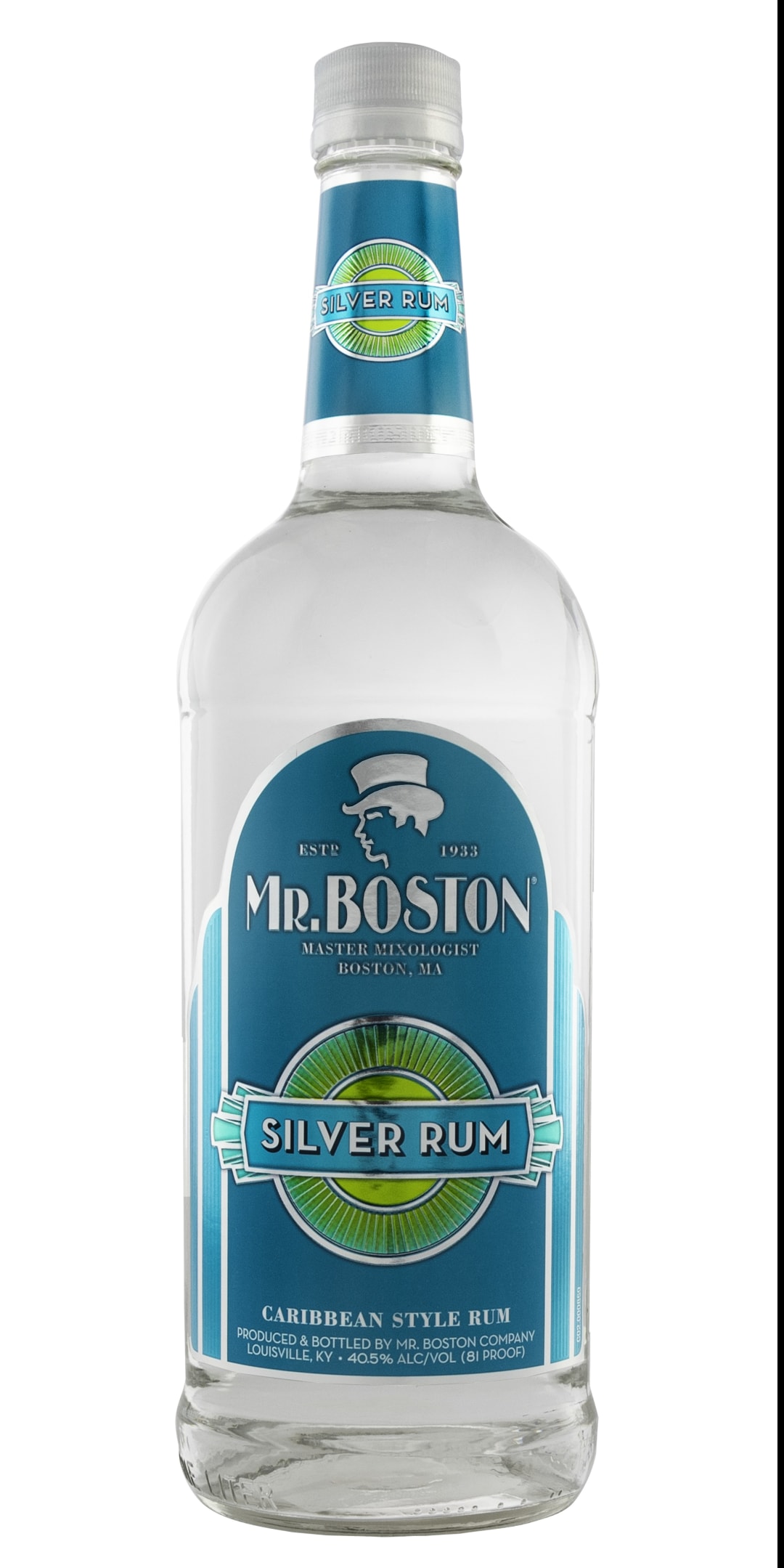 Mr. Boston Silver Rum 1l 81 Proof