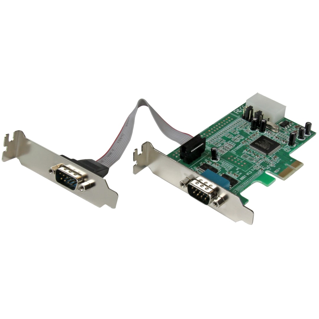 2 Port Low Profile PCI-Express RS-232 Serial Card