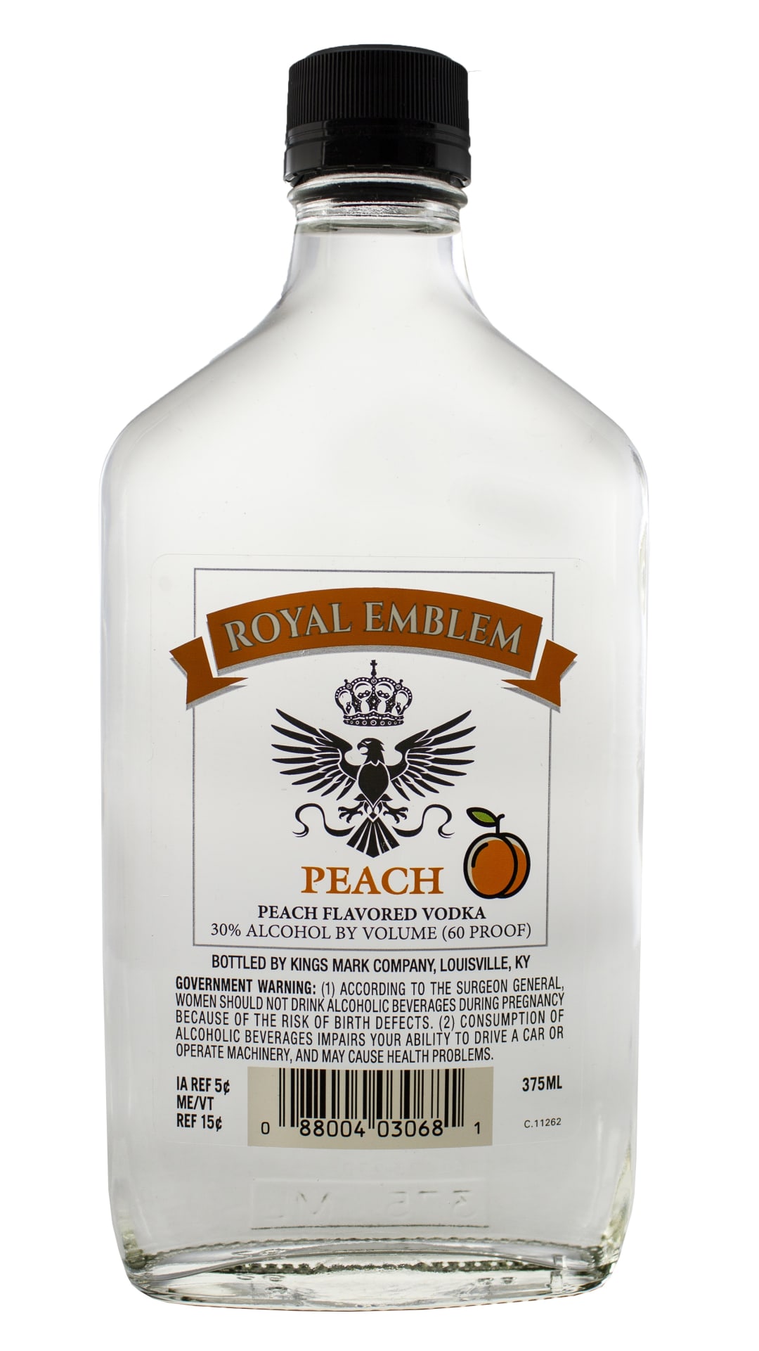 Royal Emblem Peach Vodka 375ml 60 Proof