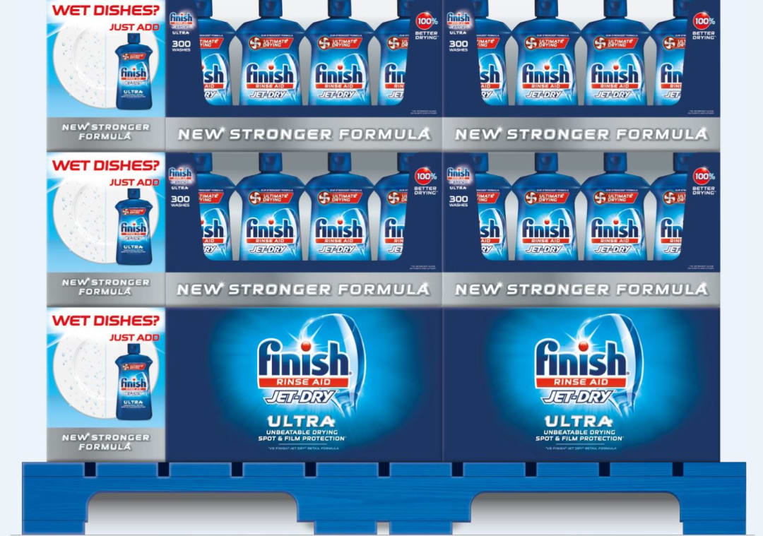 FINISH® JET-DRY® ULTRA Rinse Aid Turbo Formula 12/32 oz.
