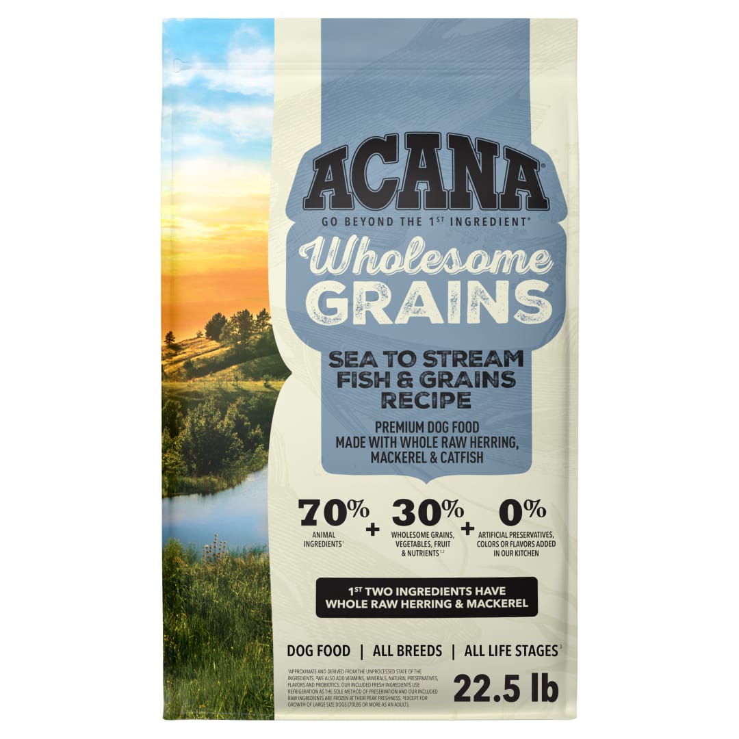 ACANA Wholesome Grains Dry Dog Food Sea to Stream Saltwater Fish Recipe