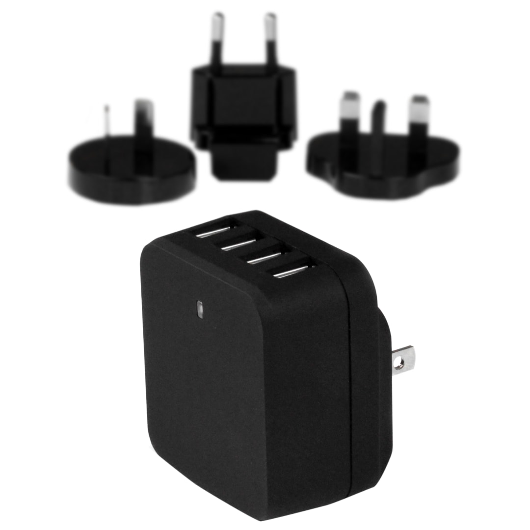 5V   6 8A 4 Port USB NA UK EU AU Wall Charger