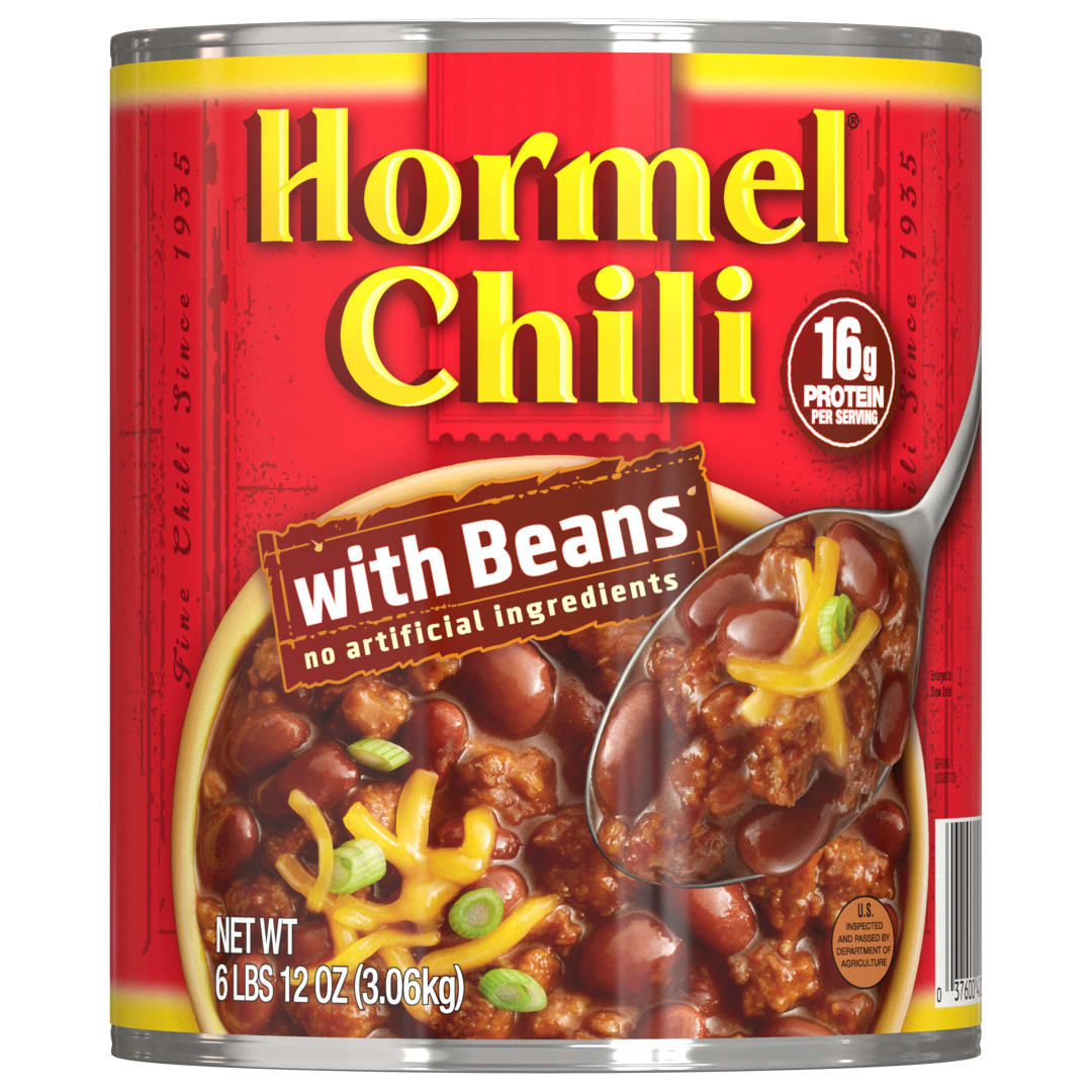HORMEL Chili with bean (shrink wrapped) 6/108oz