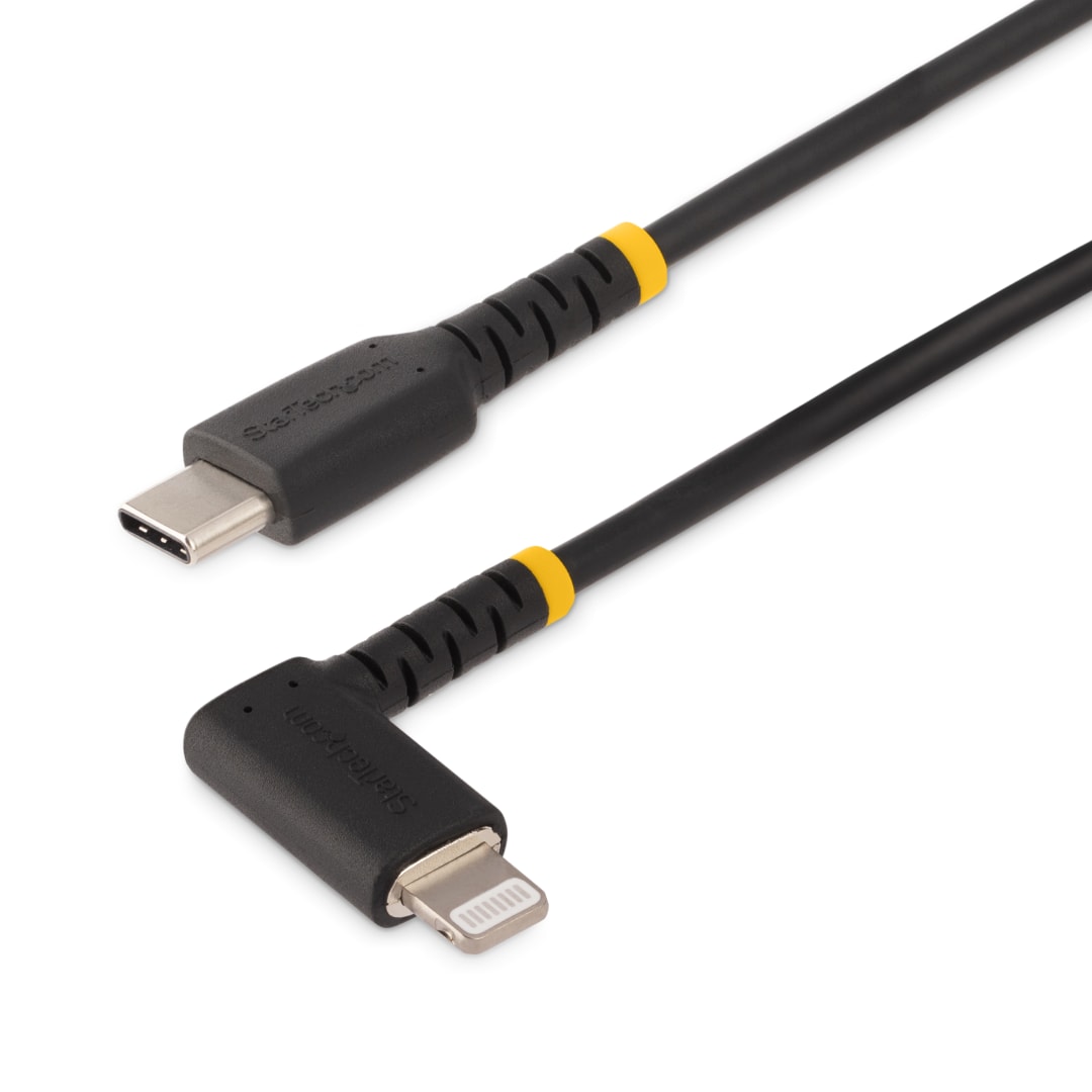 Rugged USB 2 0 C to Lightning Right Angle Cable 2m