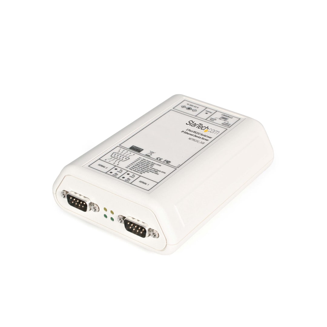 2 Port RS-232 to Ethernet Adapter