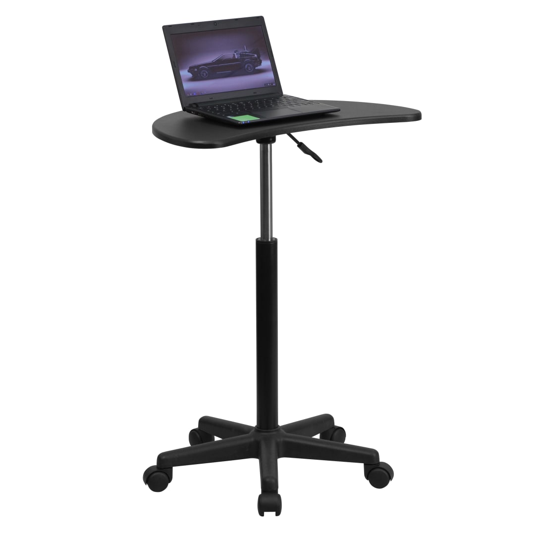 Eve Black Sit to Stand Mobile Laptop Computer Desk