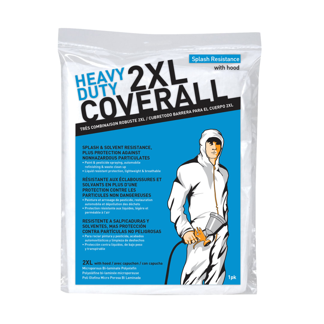 Body Barrier™ Coveralls with Hood, Elastic Wrists & Ankles, 2XL