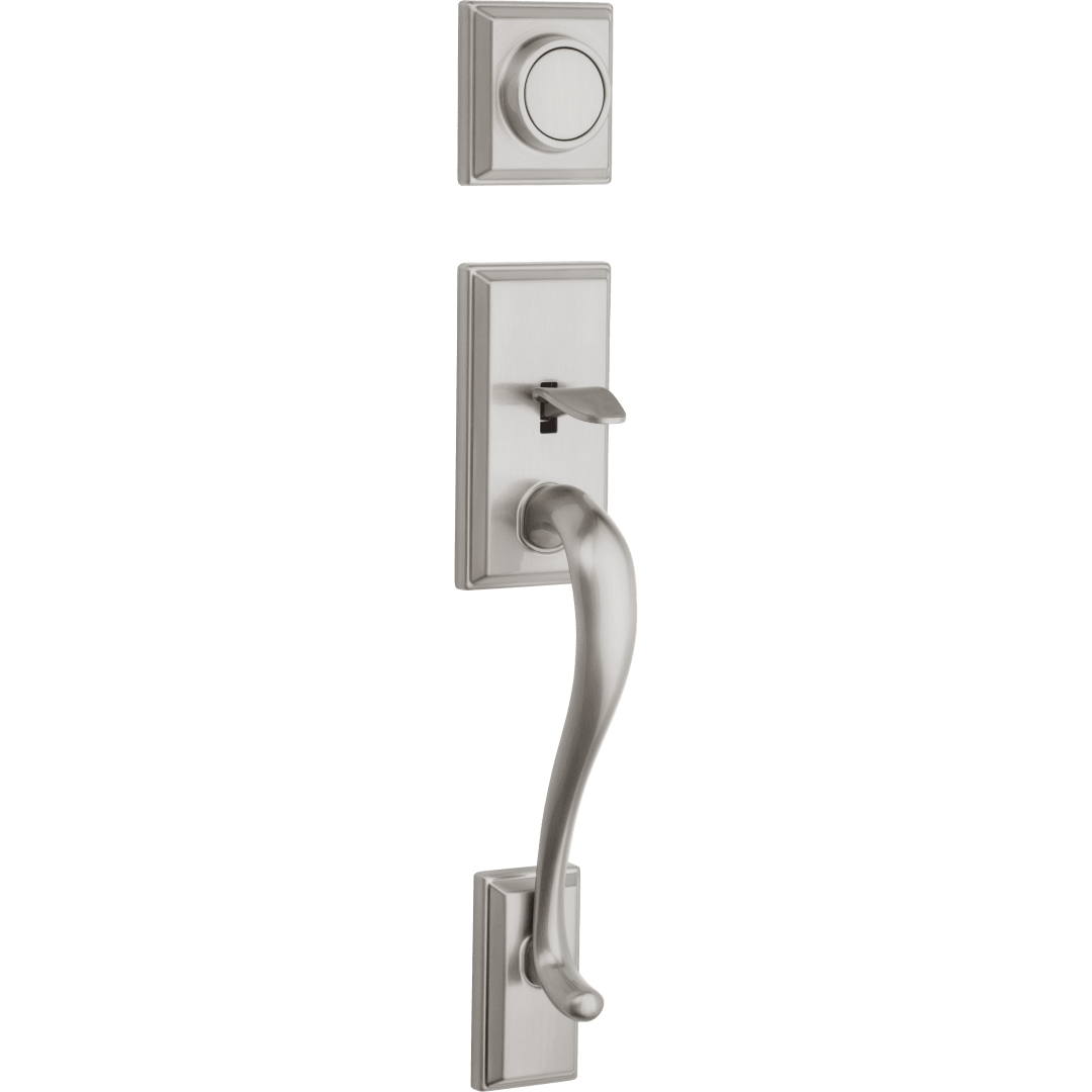 Hawthorne Dummy Handleset Exterior Set Only in Satin Nickel