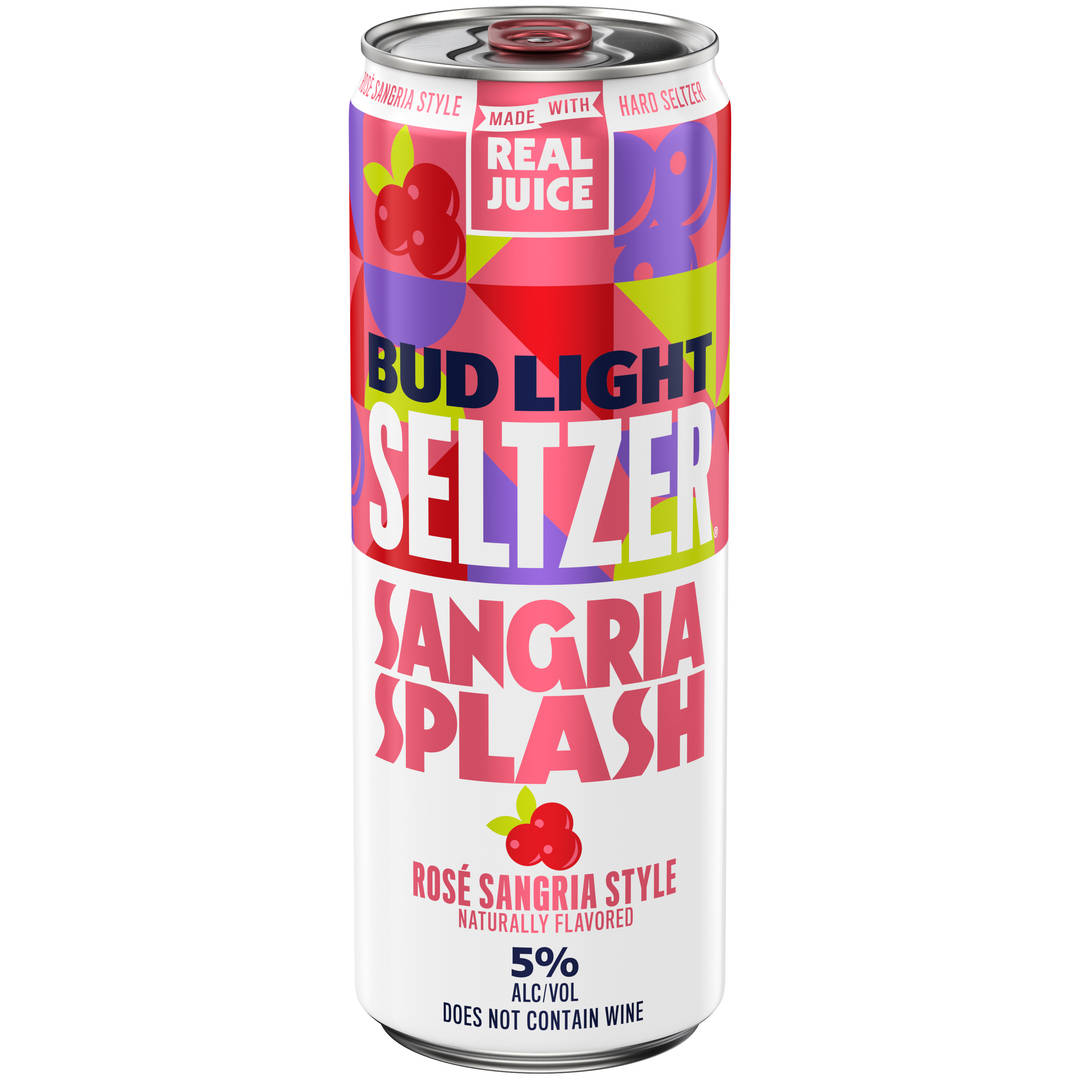 Bud Light Rose Sangria Style Sangria Splash Hard Seltzer 12 fl oz